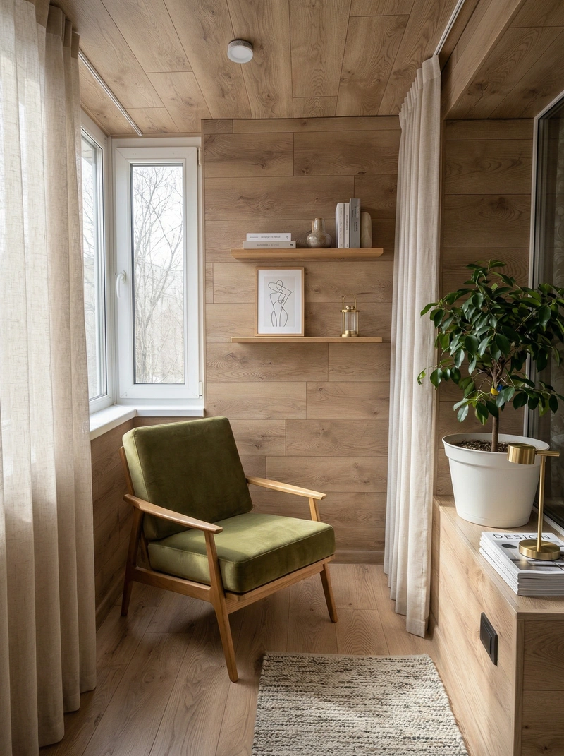 Дизайн гостиной в стиле Сканди — фото интерьера от нейросети RoomGPT