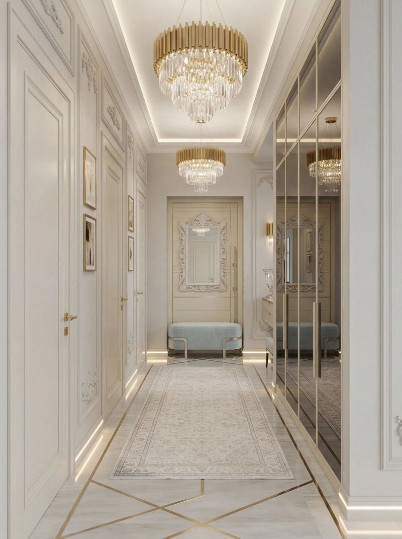 Дизайн гостиной в стиле Неоклассика — фото интерьера от нейросети RoomGPT