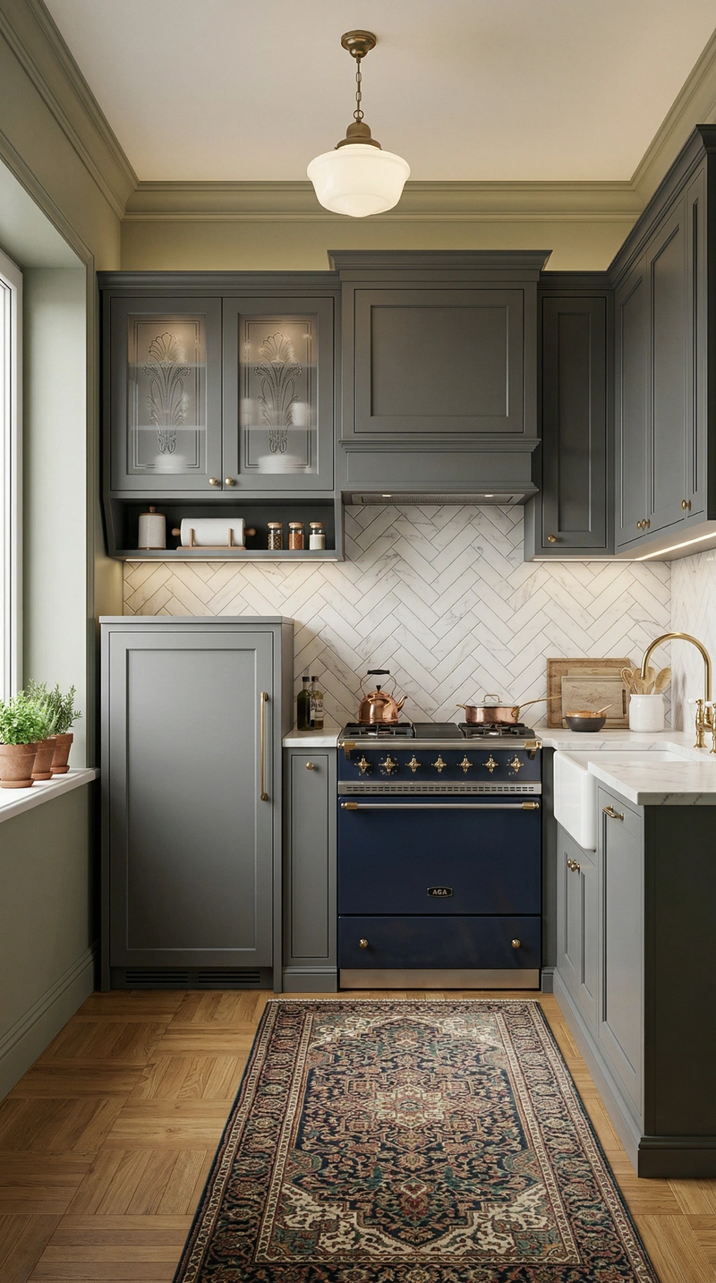 Дизайн интерьера в стиле Классика — Кухня от нейросети RoomGPT