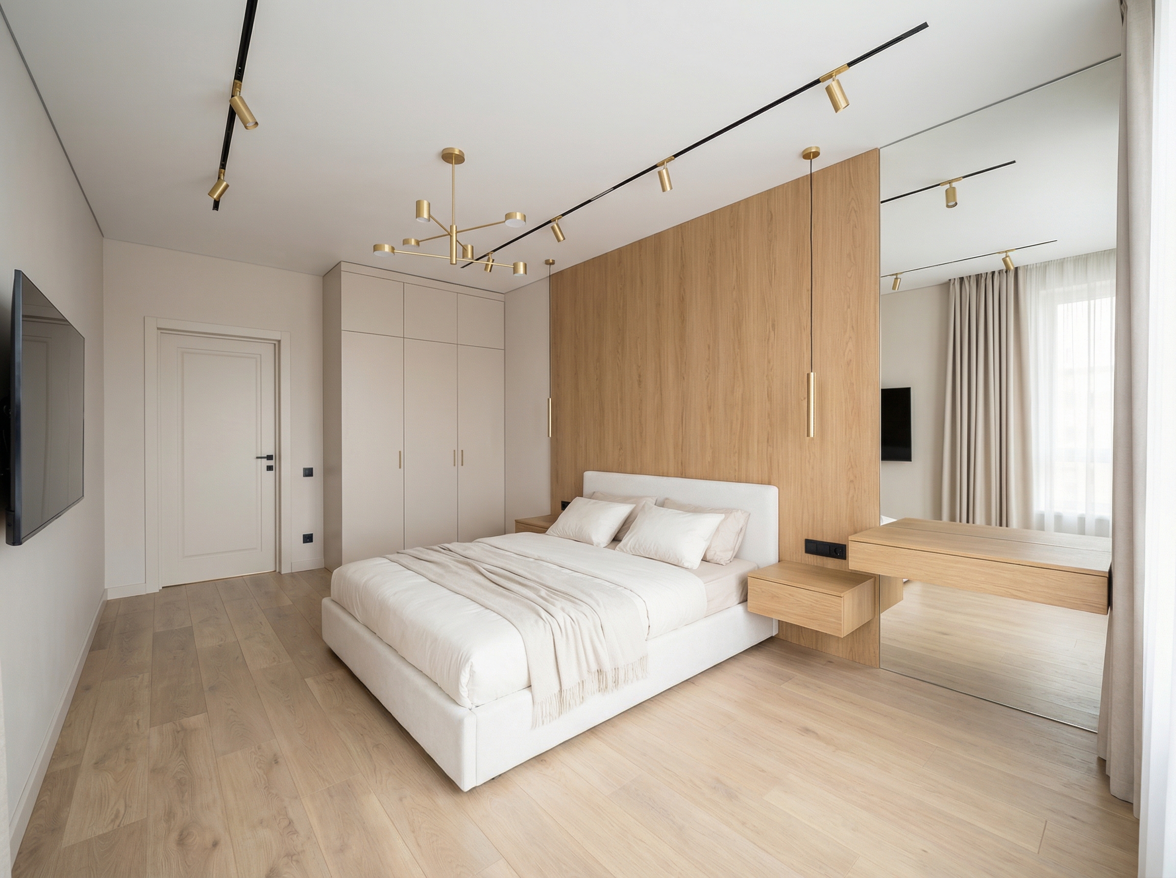 Дизайн спальни в стиле Минимализм — фото интерьера от нейросети RoomGPT