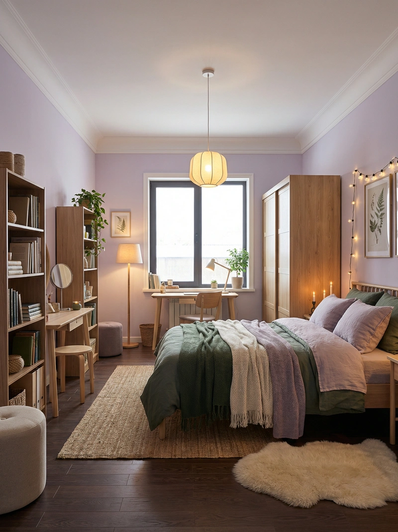 Дизайн интерьера в стиле Хюгге — Спальня от нейросети RoomGPT