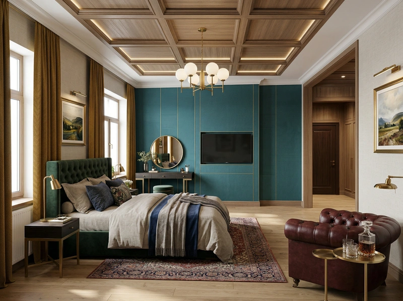 Британский — Спальня | RoomGPT