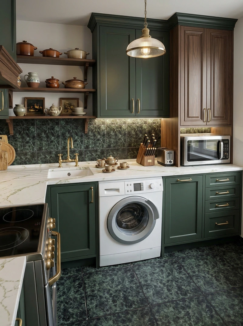 Дизайн кухни в стиле Классика — фото интерьера от нейросети RoomGPT