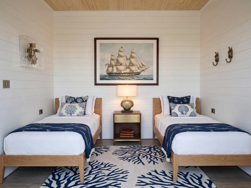 Дизайн интерьера в стиле Контемпорари — Спальня от нейросети RoomGPT