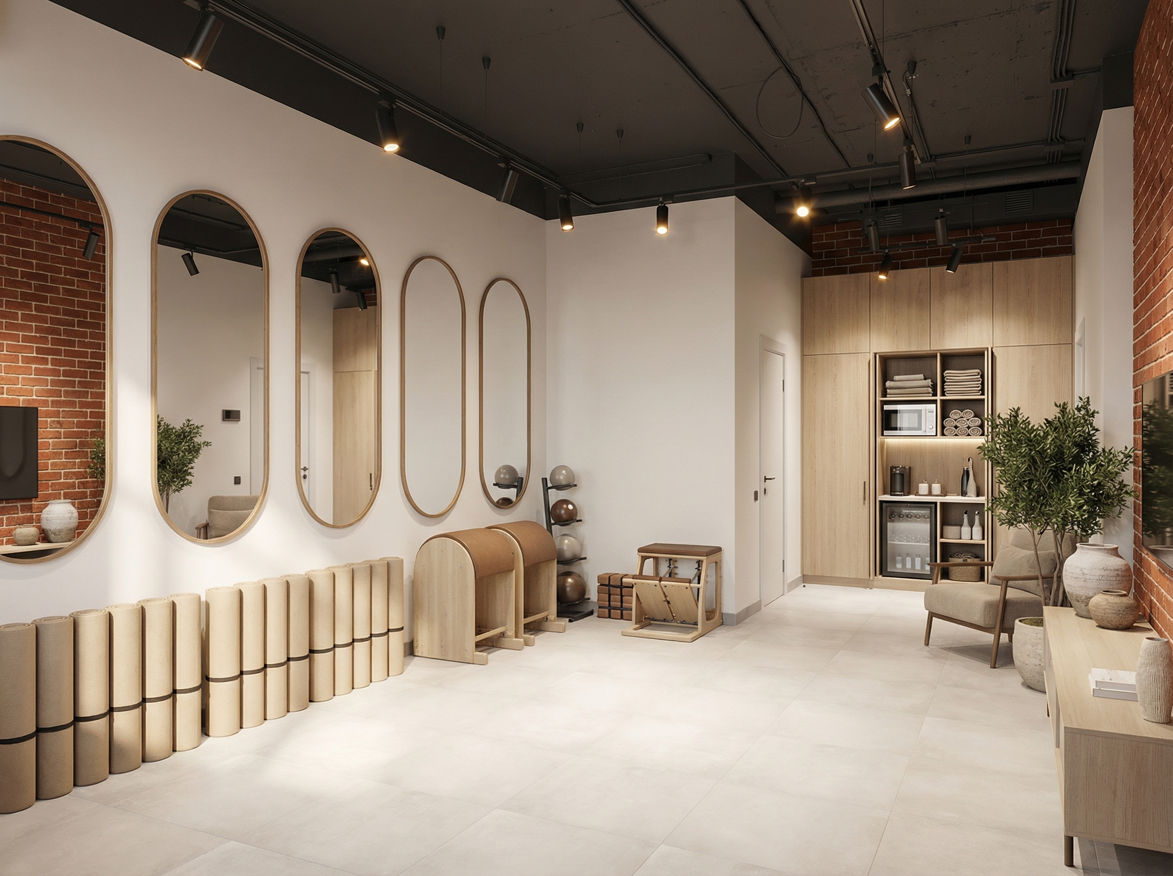 Дизайн гостиной в стиле Japandi — фото интерьера от нейросети RoomGPT