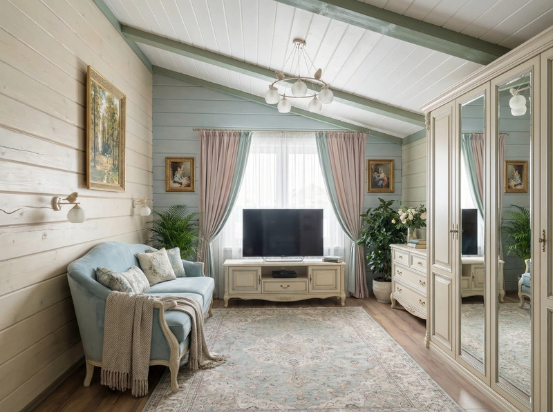 Дизайн интерьера в стиле Классика — Спальня от нейросети RoomGPT