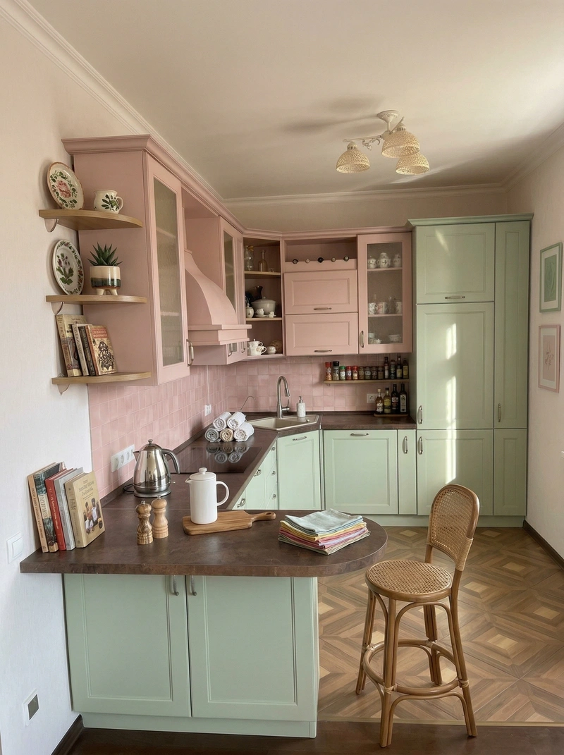 Дизайн кухни в стиле Без стиля — фото интерьера от нейросети RoomGPT