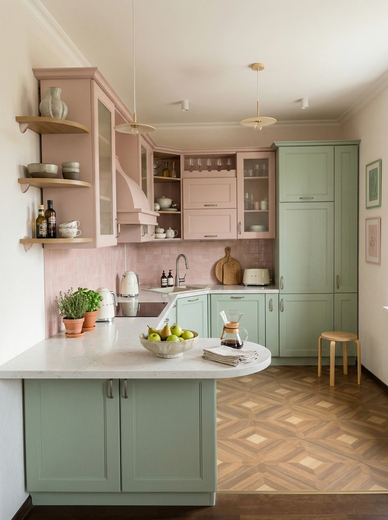 Дизайн кухни в стиле Сканди — фото интерьера от нейросети RoomGPT