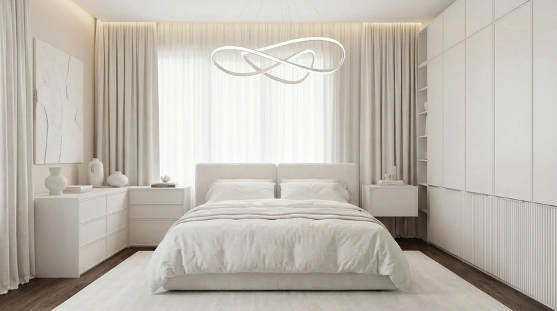 Дизайн интерьера в стиле Минимализм — Спальня от нейросети RoomGPT