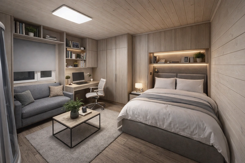 Дизайн гостиной в стиле Контемпорари — фото интерьера от нейросети RoomGPT