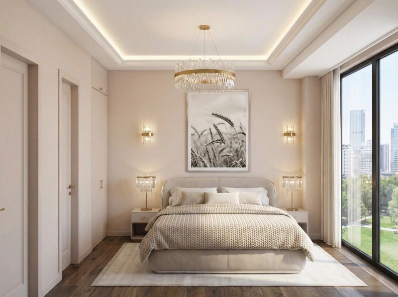 Дизайн интерьера в стиле Неоклассика — Гостиная от нейросети RoomGPT