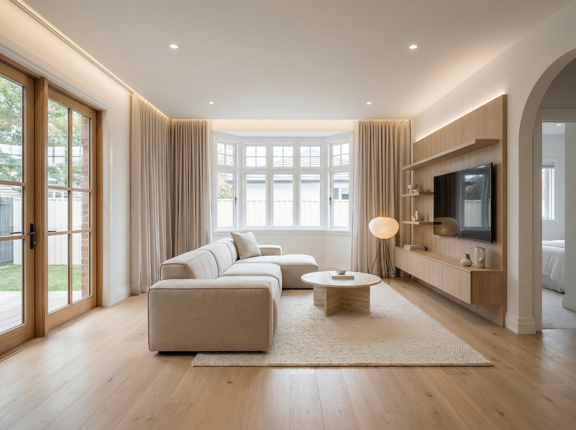 Дизайн гостиной в стиле Минимализм — фото интерьера от нейросети RoomGPT