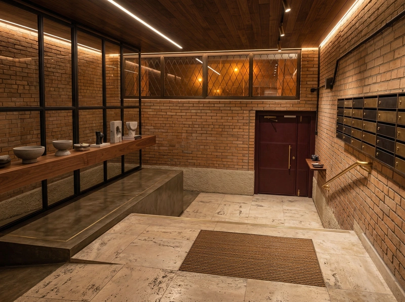 Дизайн интерьера в стиле Лофт — Прихожая от нейросети RoomGPT