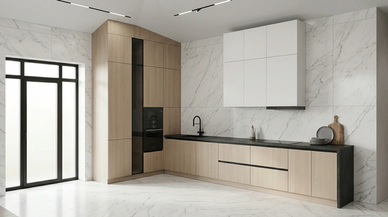 Дизайн кухни в стиле Минимализм — фото интерьера от нейросети RoomGPT