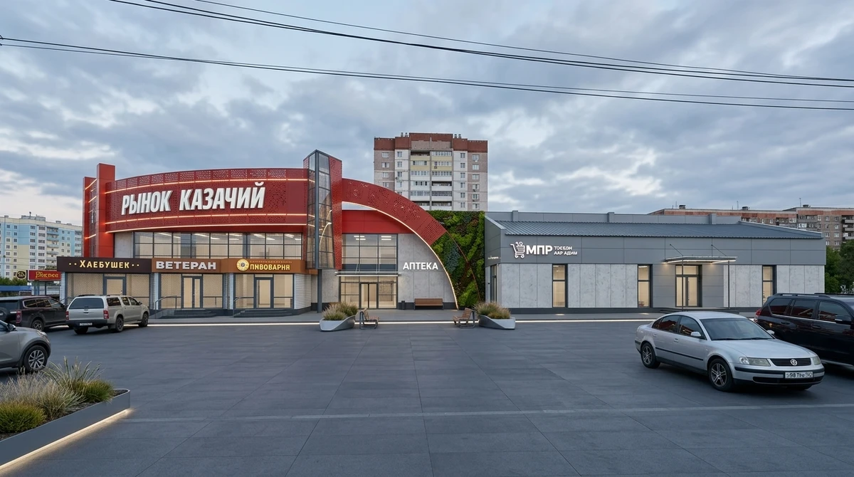Дизайн фасада в стиле Хай-тек — Фасад от нейросети RoomGPT