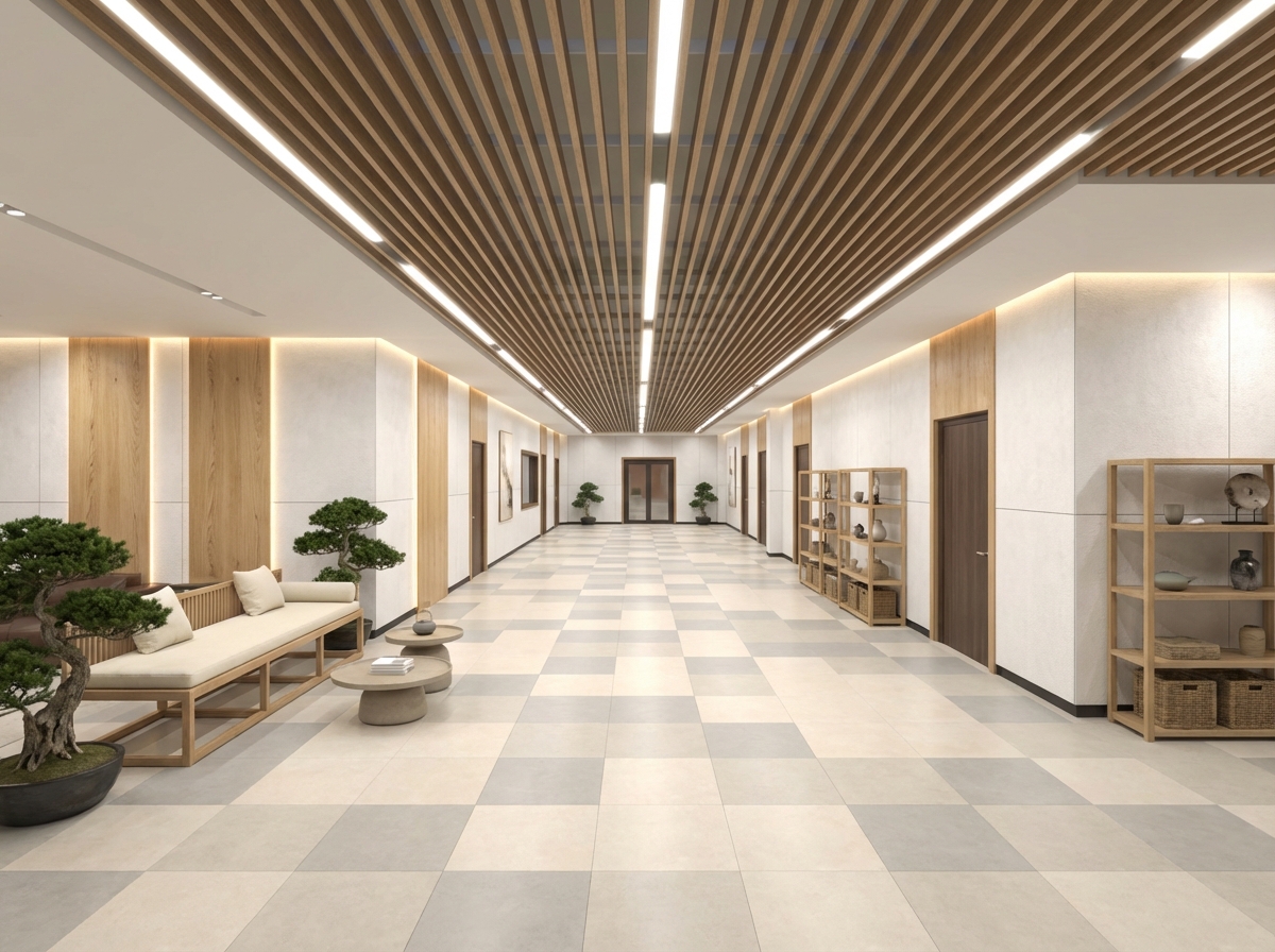 Дизайн гостиной в стиле Japandi — фото интерьера от нейросети RoomGPT