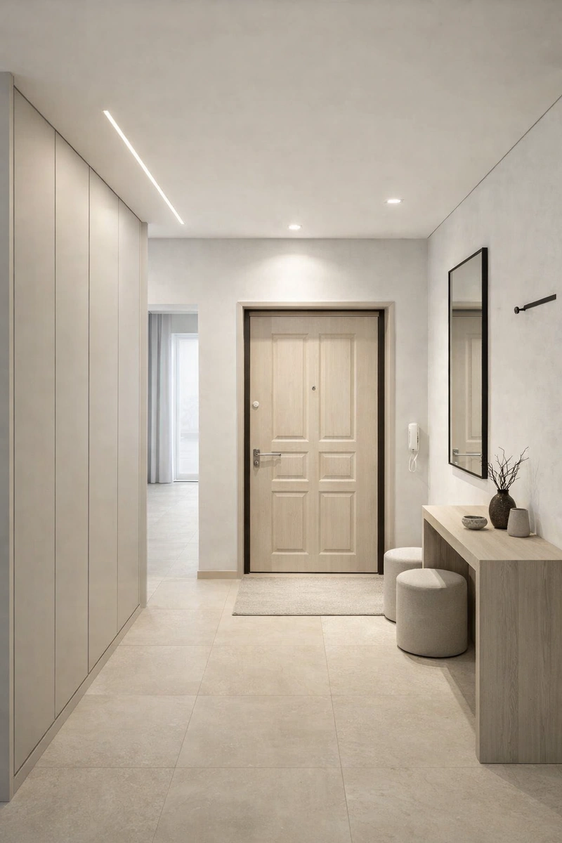 Дизайн интерьера в стиле Минимализм — Прихожая от нейросети RoomGPT