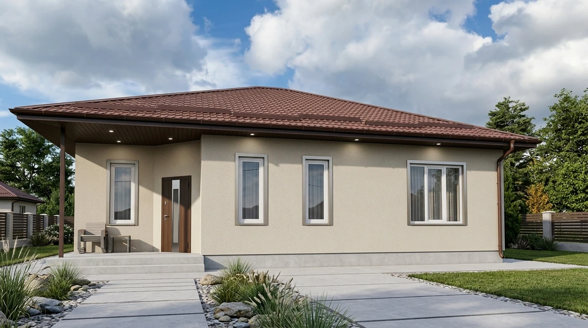 Дизайн фасада в стиле Минимализм — Фасад от нейросети RoomGPT