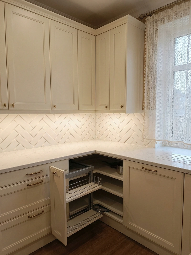 Дизайн интерьера в стиле Классика — Кухня от нейросети RoomGPT