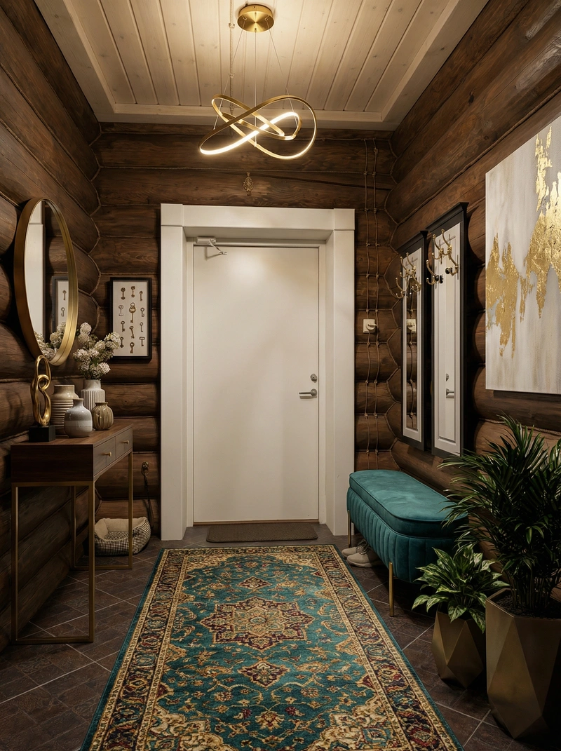 Дизайн интерьера в стиле Эклектика — Прихожая от нейросети RoomGPT