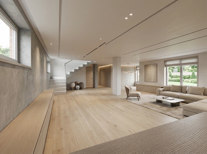 Дизайн гостиной в стиле Контемпорари — фото интерьера от нейросети RoomGPT