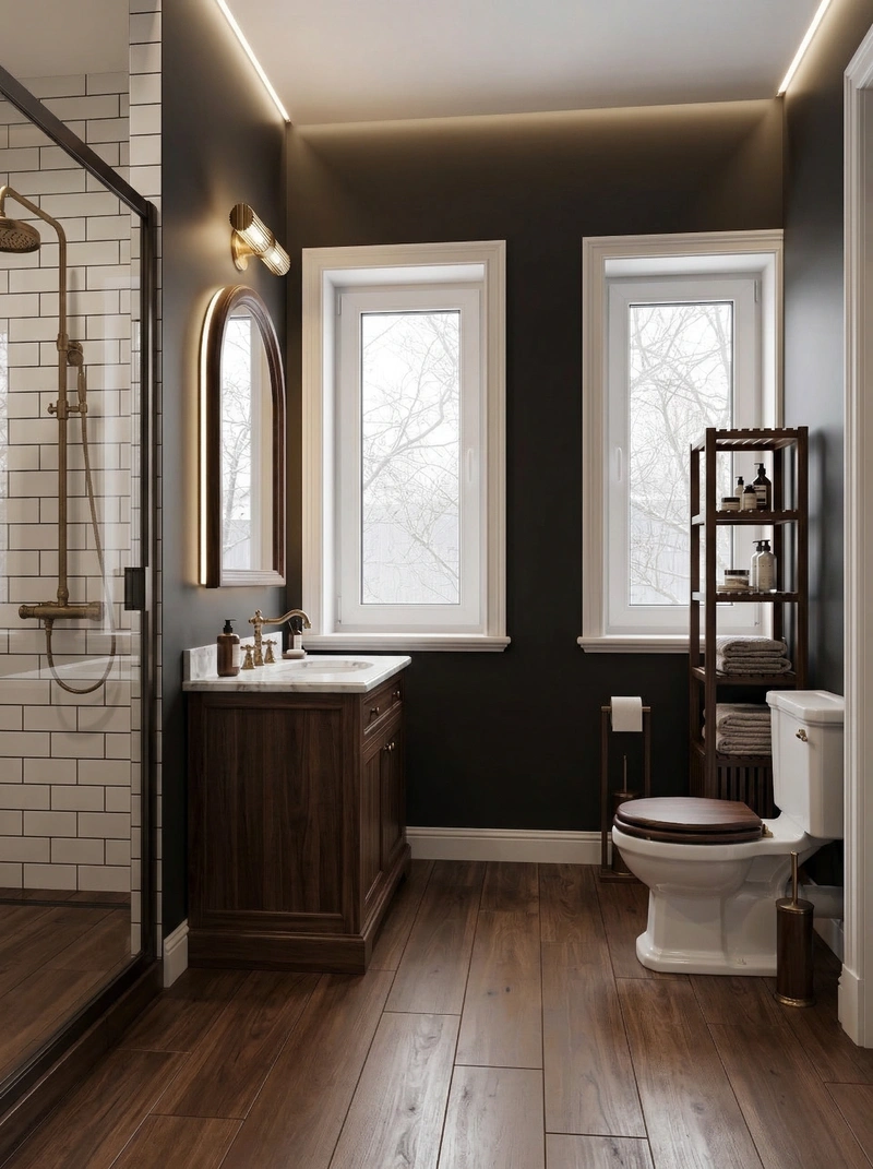 Дизайн интерьера в стиле Классика — Ванная от нейросети RoomGPT