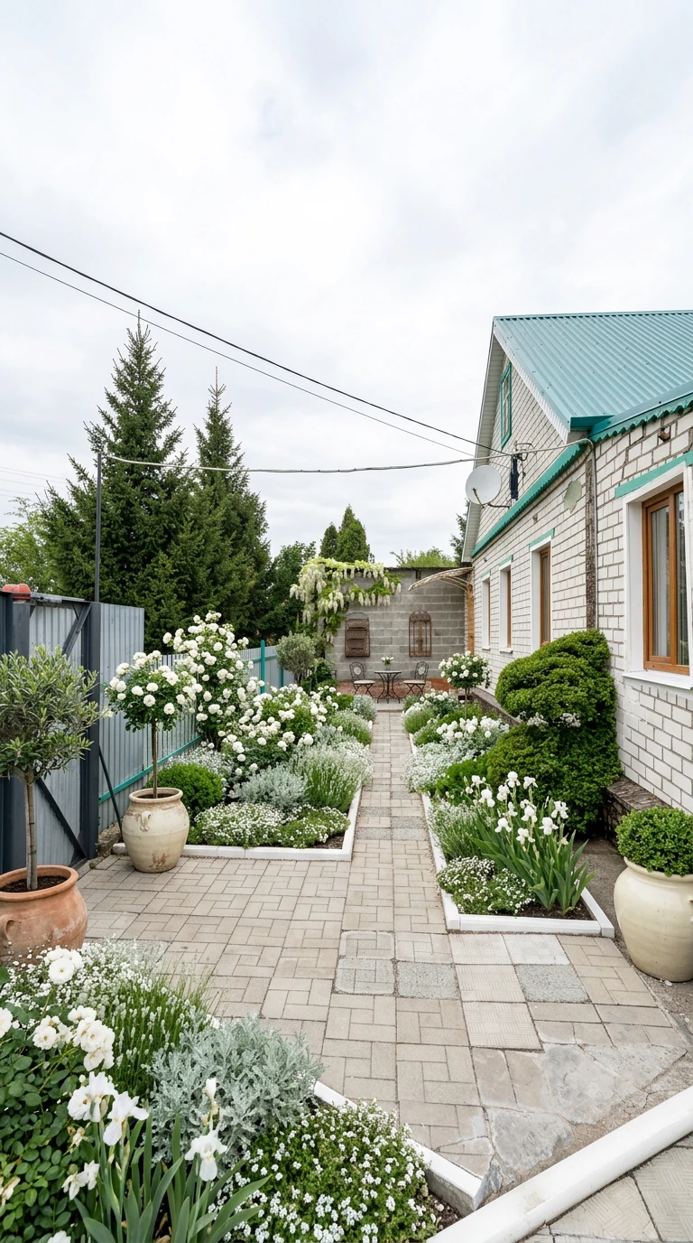 Дизайн участка в стиле Прованс — фото участка от нейросети RoomGPT