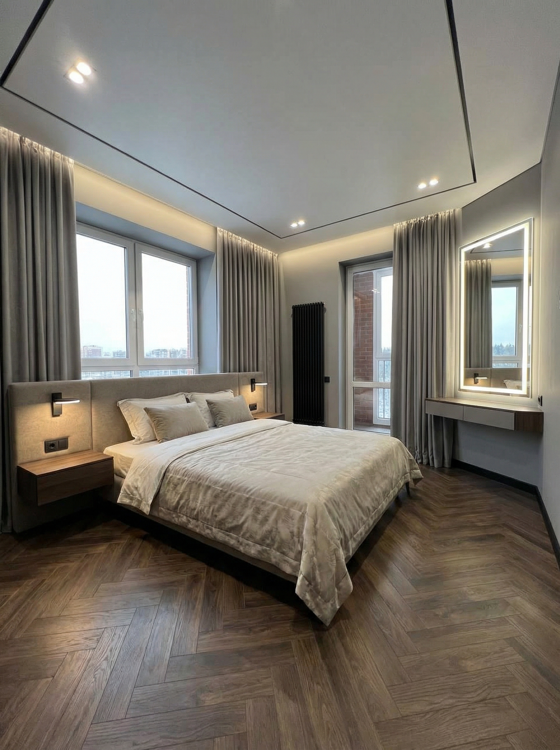 Дизайн спальни в стиле Минимализм — фото интерьера от нейросети RoomGPT