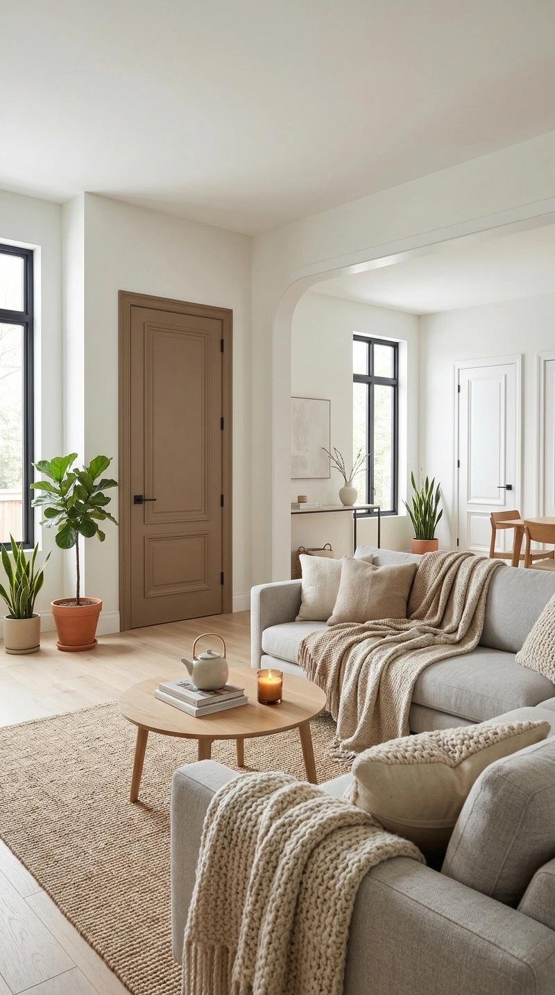 Дизайн гостиной в стиле Хюгге — фото интерьера от нейросети RoomGPT