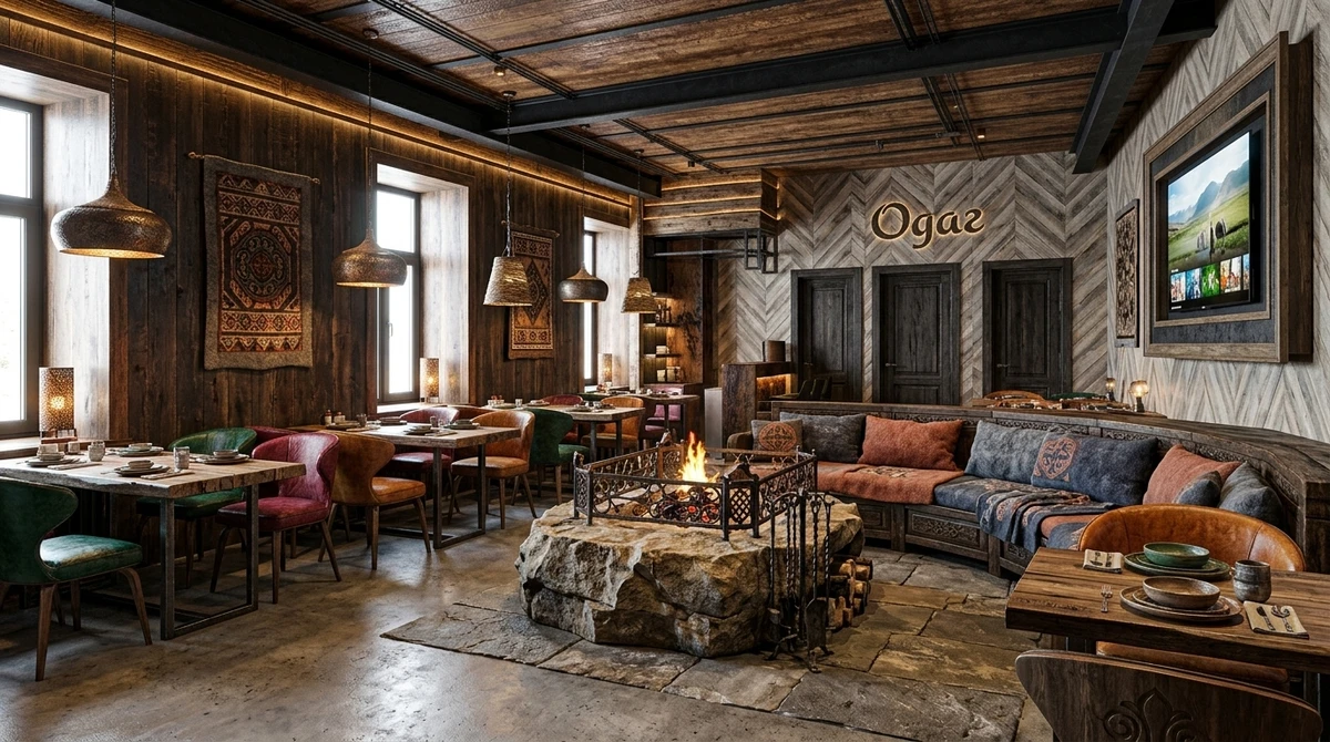 Дизайн гостиной в стиле Лофт — фото интерьера от нейросети RoomGPT