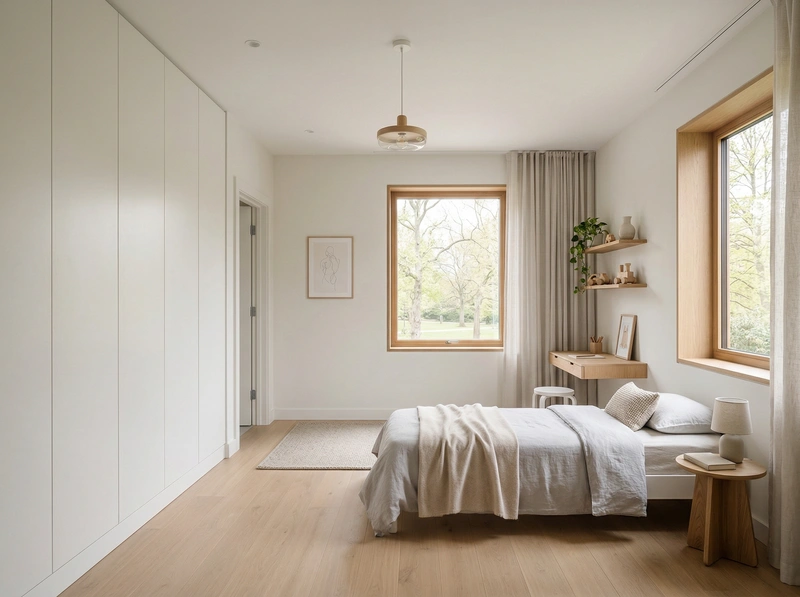 Дизайн детской в стиле Минимализм — фото интерьера от нейросети RoomGPT