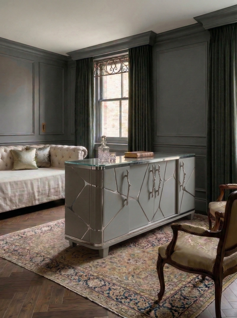 Дизайн спальни в стиле Классика — фото интерьера от нейросети RoomGPT