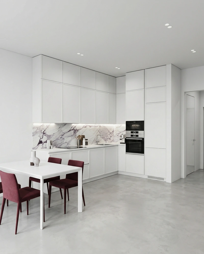 Дизайн кухни в стиле Минимализм — фото интерьера от нейросети RoomGPT