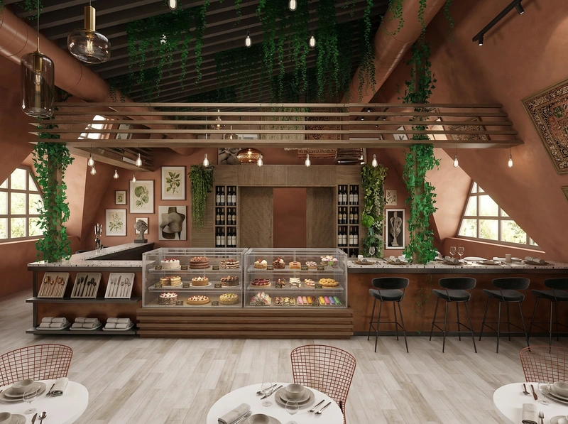 Дизайн интерьера в стиле Эклектика — Гостиная от нейросети RoomGPT