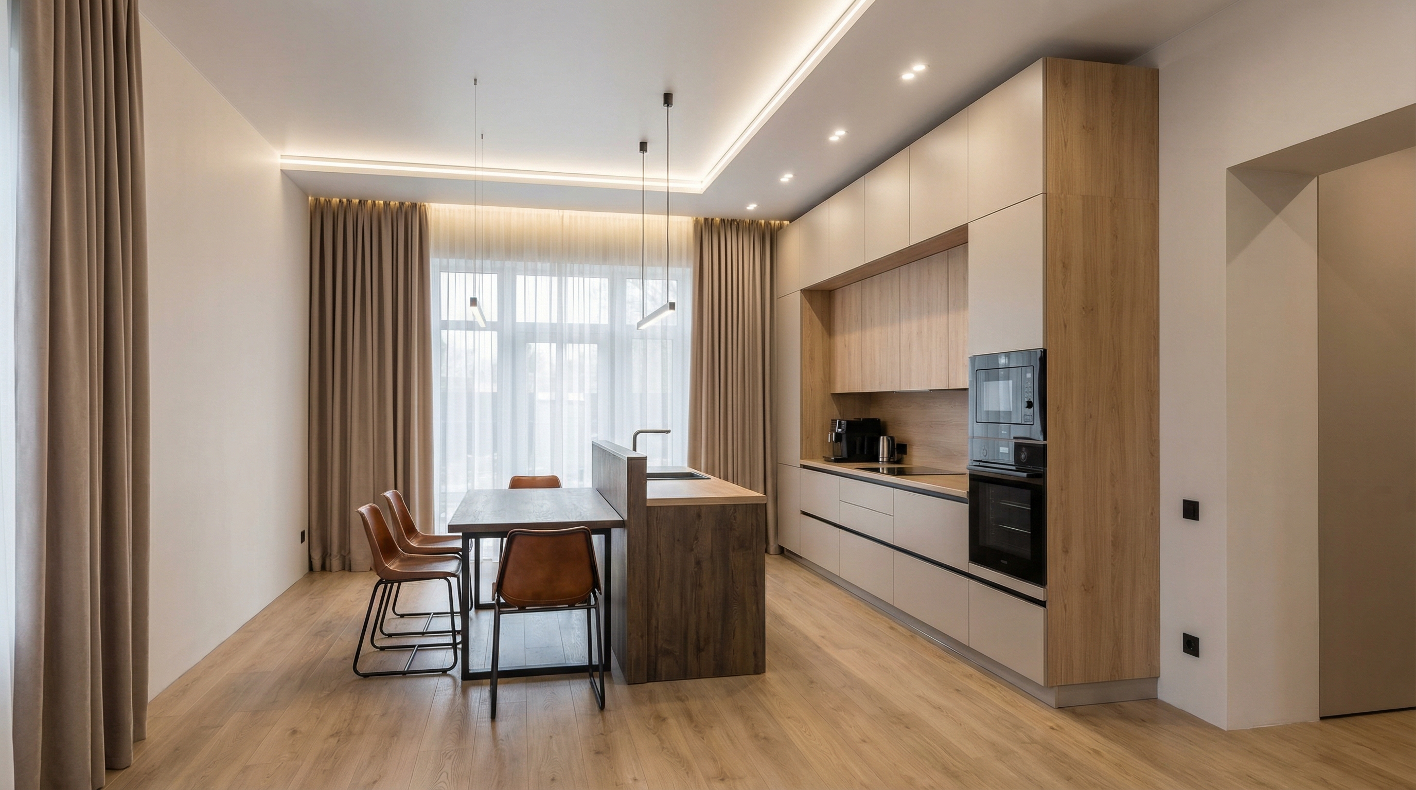 Дизайн кухни в стиле Минимализм — фото интерьера от нейросети RoomGPT