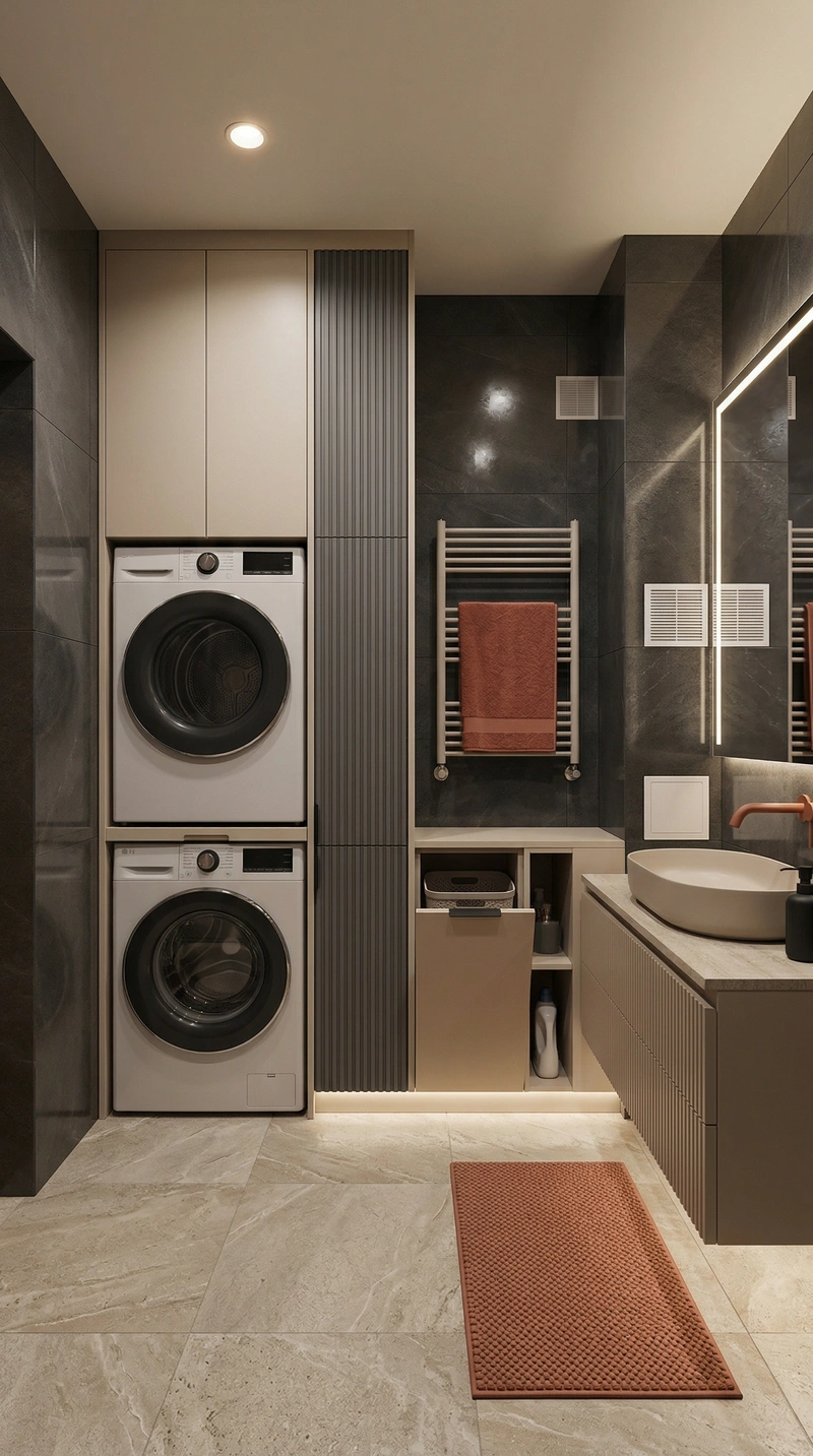 Дизайн ванной в стиле Минимализм — фото интерьера от нейросети RoomGPT