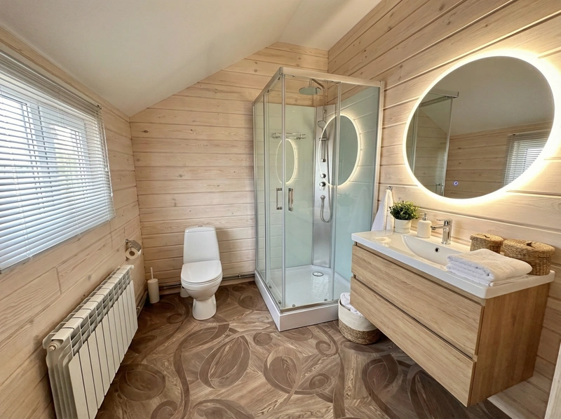 Дизайн интерьера в стиле Сканди — Ванная от нейросети RoomGPT