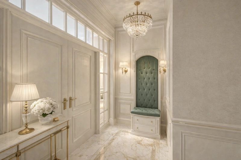 Дизайн интерьера в стиле Неоклассика — Прихожая от нейросети RoomGPT