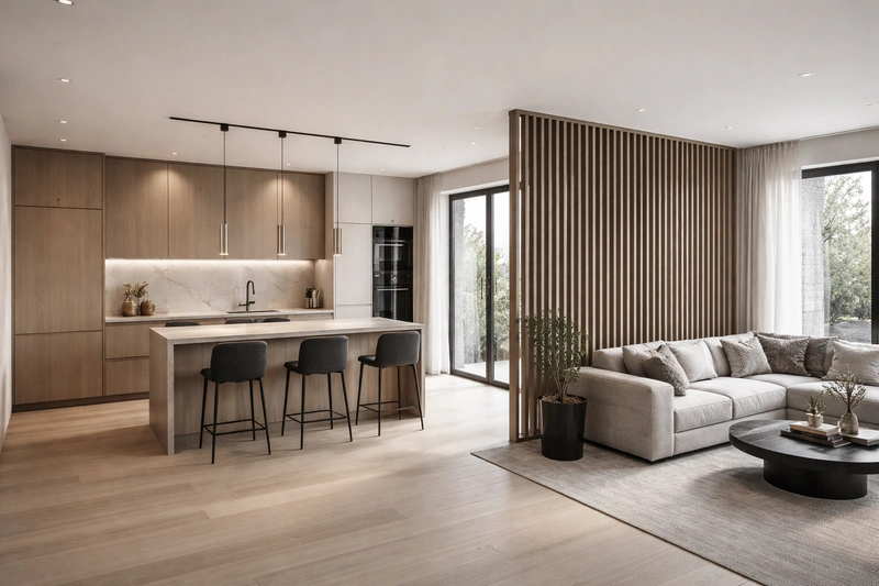 Дизайн кухни в стиле Минимализм — фото интерьера от нейросети RoomGPT