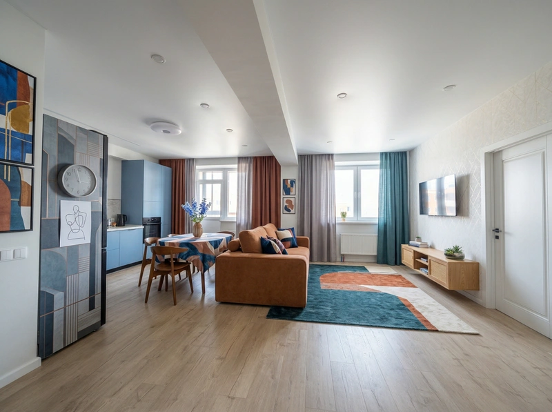 Дизайн гостиной в стиле Без стиля — фото интерьера от нейросети RoomGPT