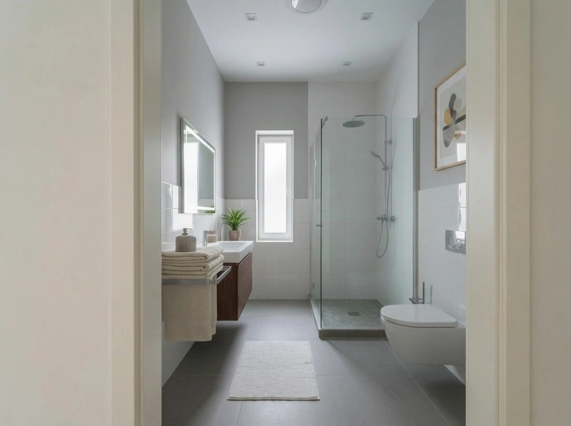 Дизайн ванной в стиле Без стиля — фото интерьера от нейросети RoomGPT