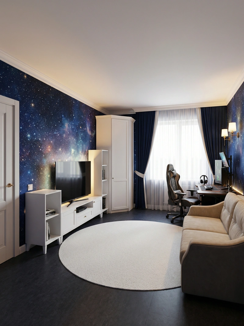 Дизайн интерьера в стиле Классика — Спальня от нейросети RoomGPT