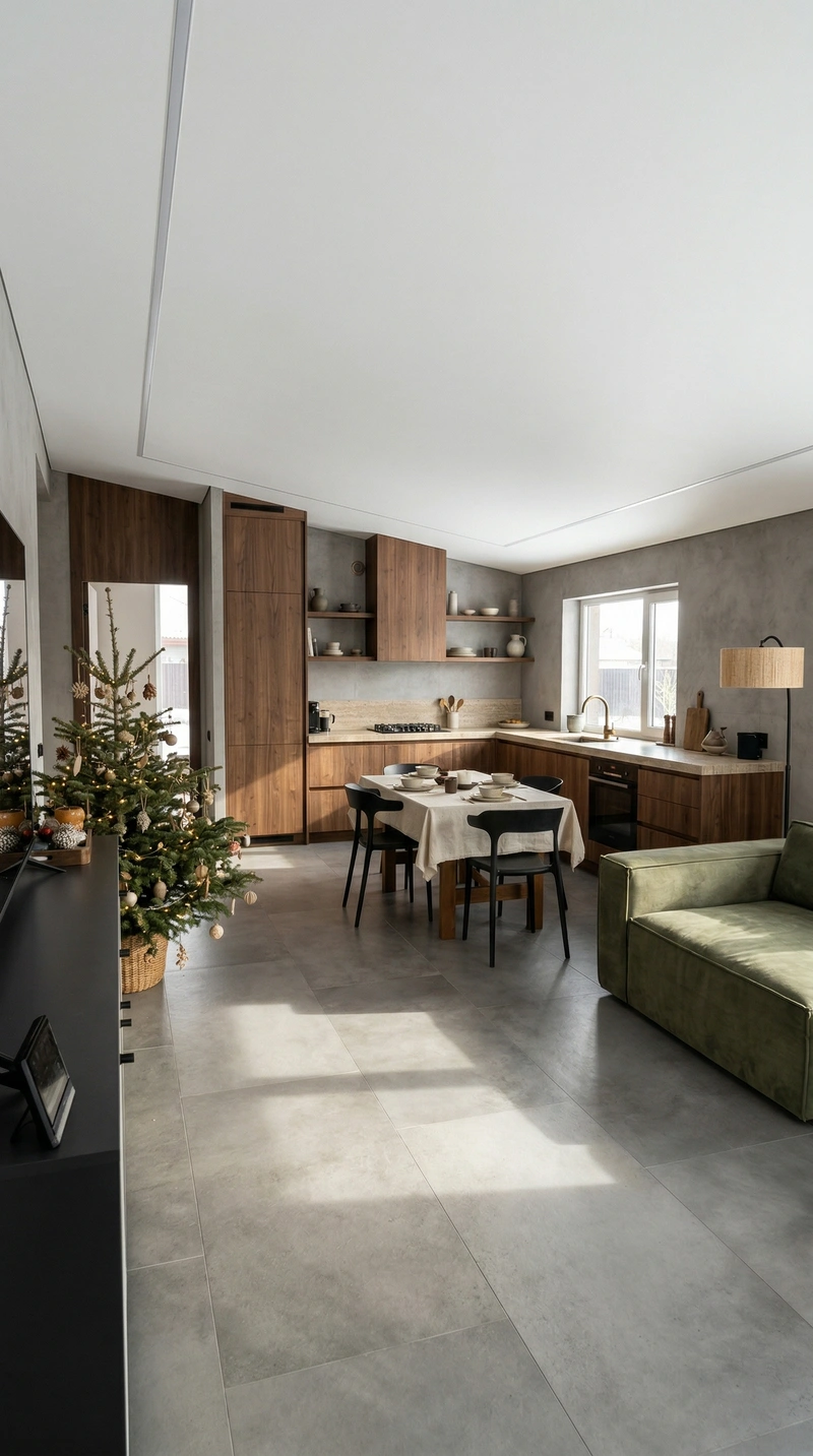 Дизайн гостиной в стиле Japandi — фото интерьера от нейросети RoomGPT