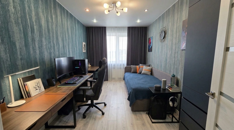 Дизайн детской в стиле Без стиля — фото интерьера от нейросети RoomGPT