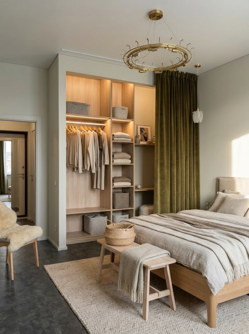 Дизайн интерьера в стиле Хюгге — Спальня от нейросети RoomGPT