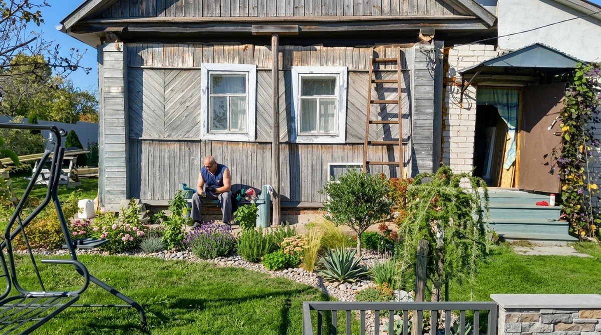 Дизайн участка в стиле Средиземноморский — фото участка от нейросети RoomGPT