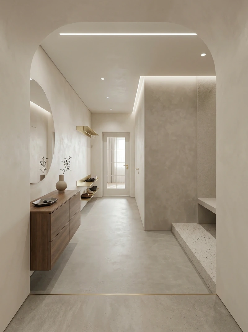 Дизайн интерьера в стиле Минимализм — Прихожая от нейросети RoomGPT