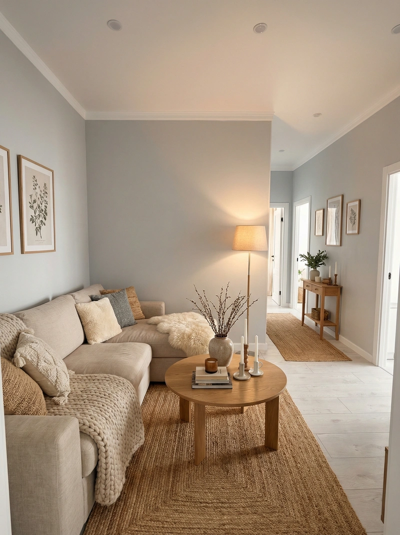 Дизайн интерьера в стиле Хюгге — Гостиная от нейросети RoomGPT