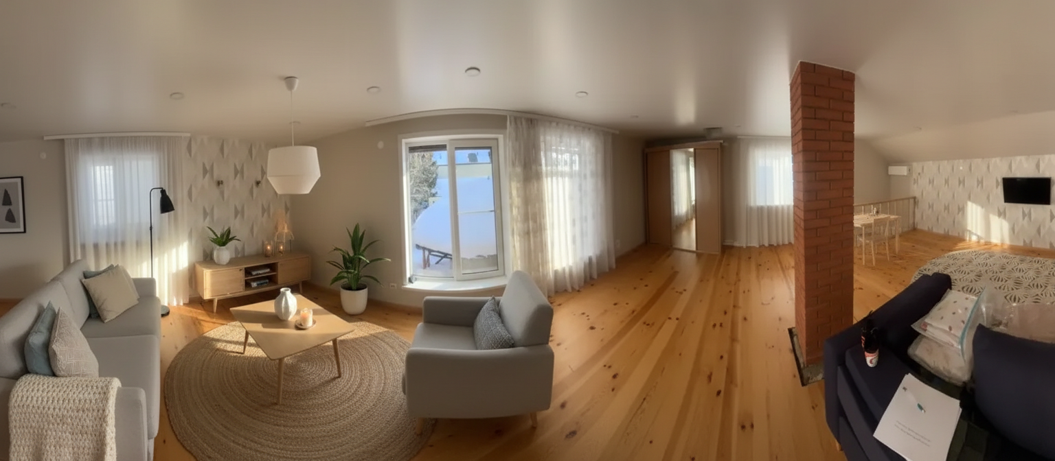 Дизайн гостиной в стиле Хюгге — фото интерьера от нейросети RoomGPT