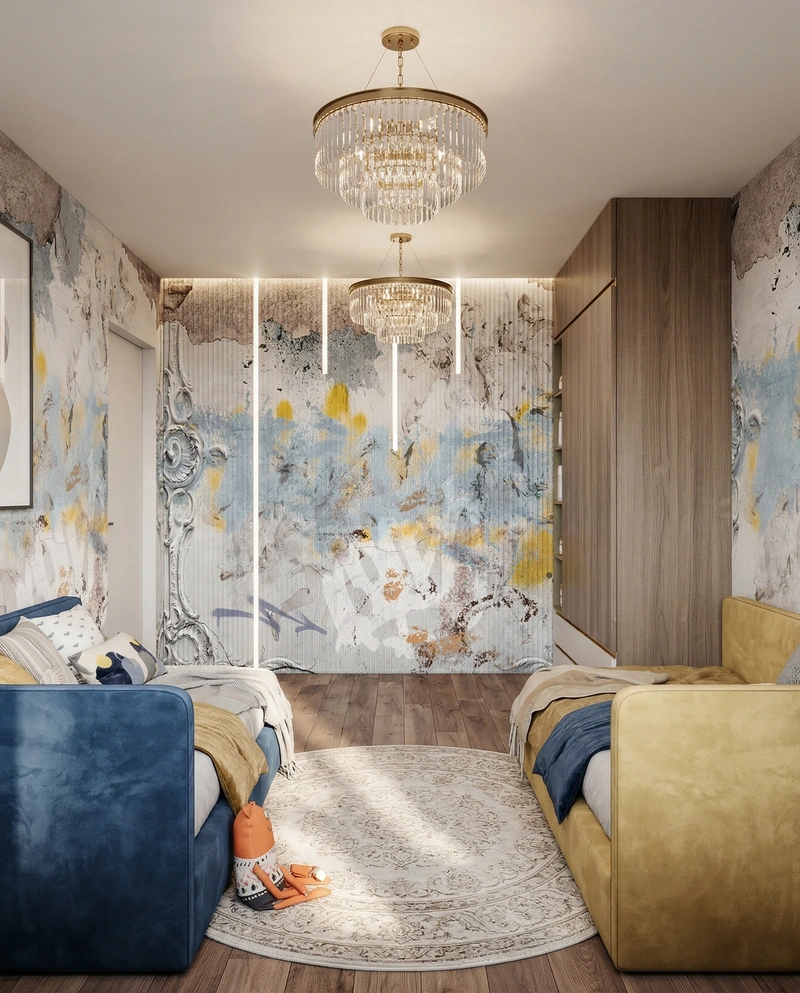 Дизайн детской в стиле Минимализм — фото интерьера от нейросети RoomGPT